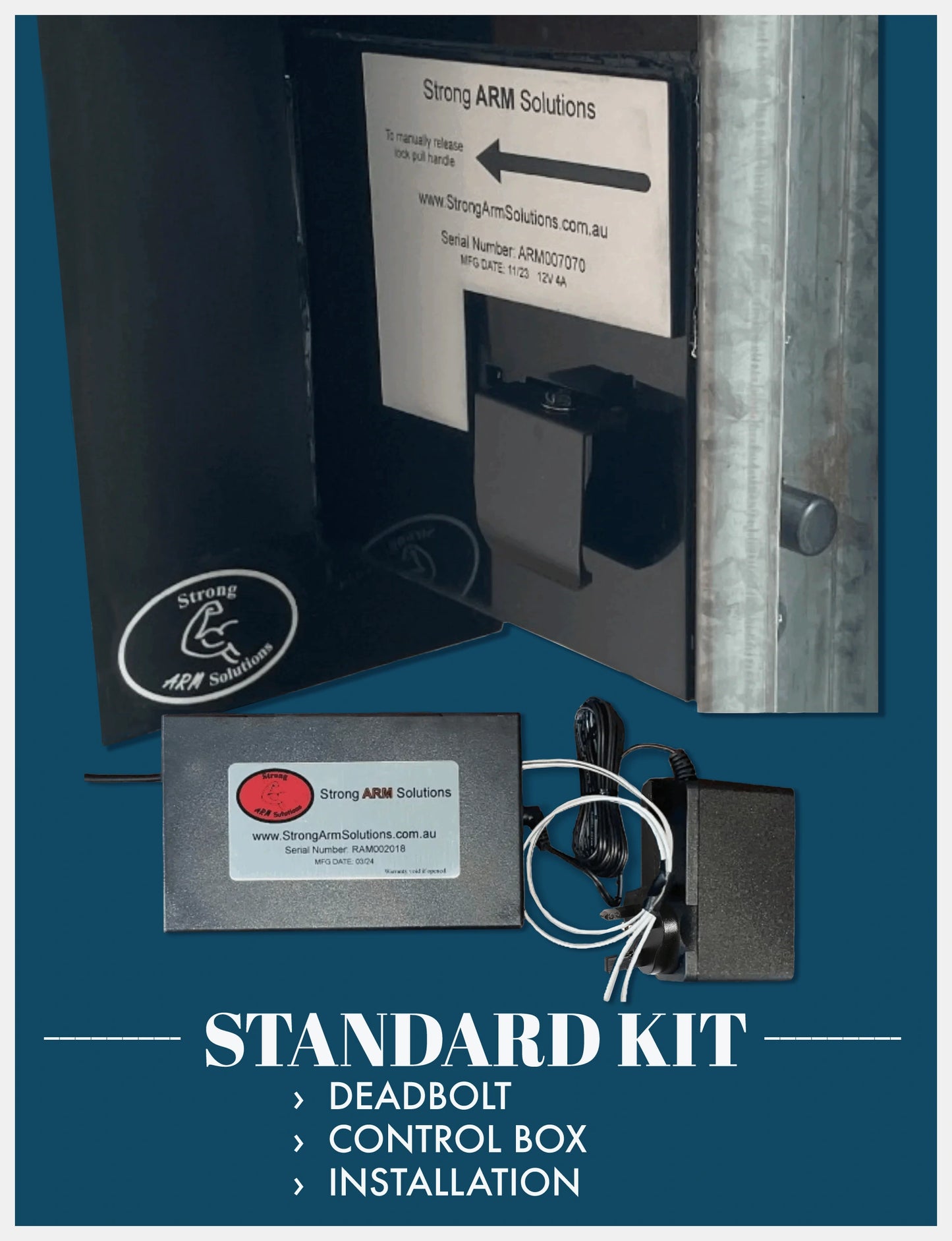 Strong Arm Deadbolt Standard Kit