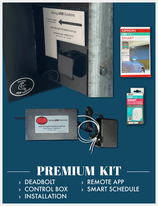 Strong Arm Garage Deadbolt Premium Kit