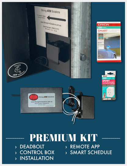 Strong Arm Garage Deadbolt Premium Kit
